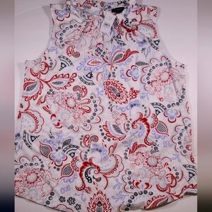 Womens Ann Taylor Factory sleeveless blouse